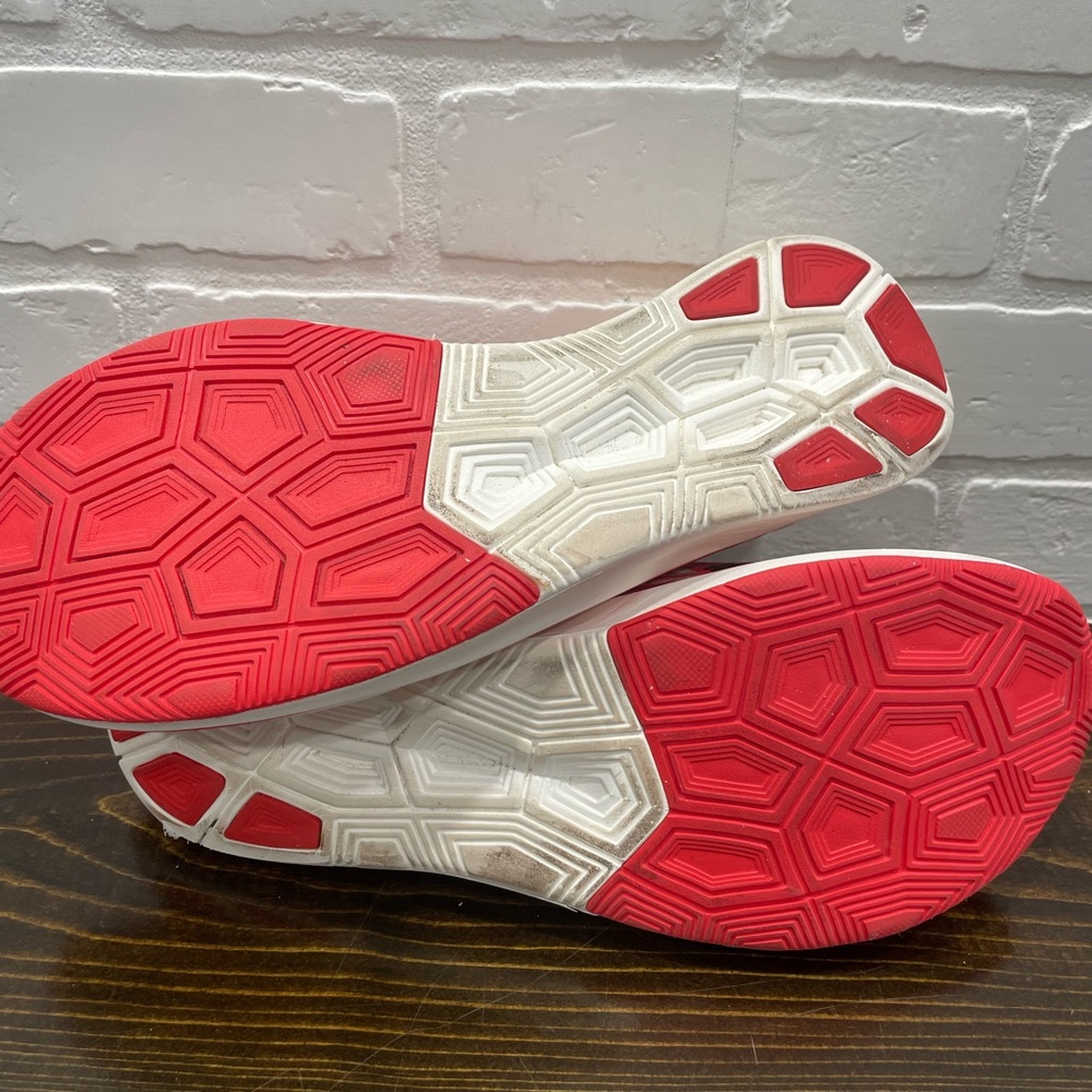 Nike Athletic Shoes Red and White Soles